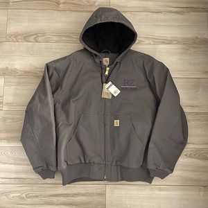 Carhartt Men's Loose Fit Firm Duck Insulated Flannel-Lined Active Jacket